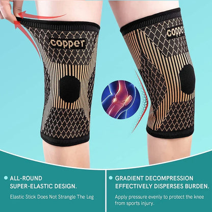 Copper Knee Brace for Arthritis Pain & Support-Copper Knee Sleeve for knee pain Compression sleeve for Sports,Knee Pain Relief