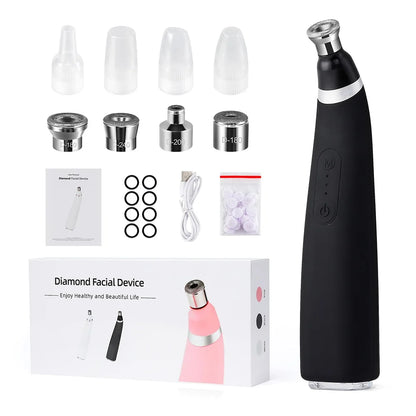 Foreverlily Portable Diamond Peeling Machine Microdermabrasion Facial Cleansing Device Exfoliation Vacuum Blackhead Remover